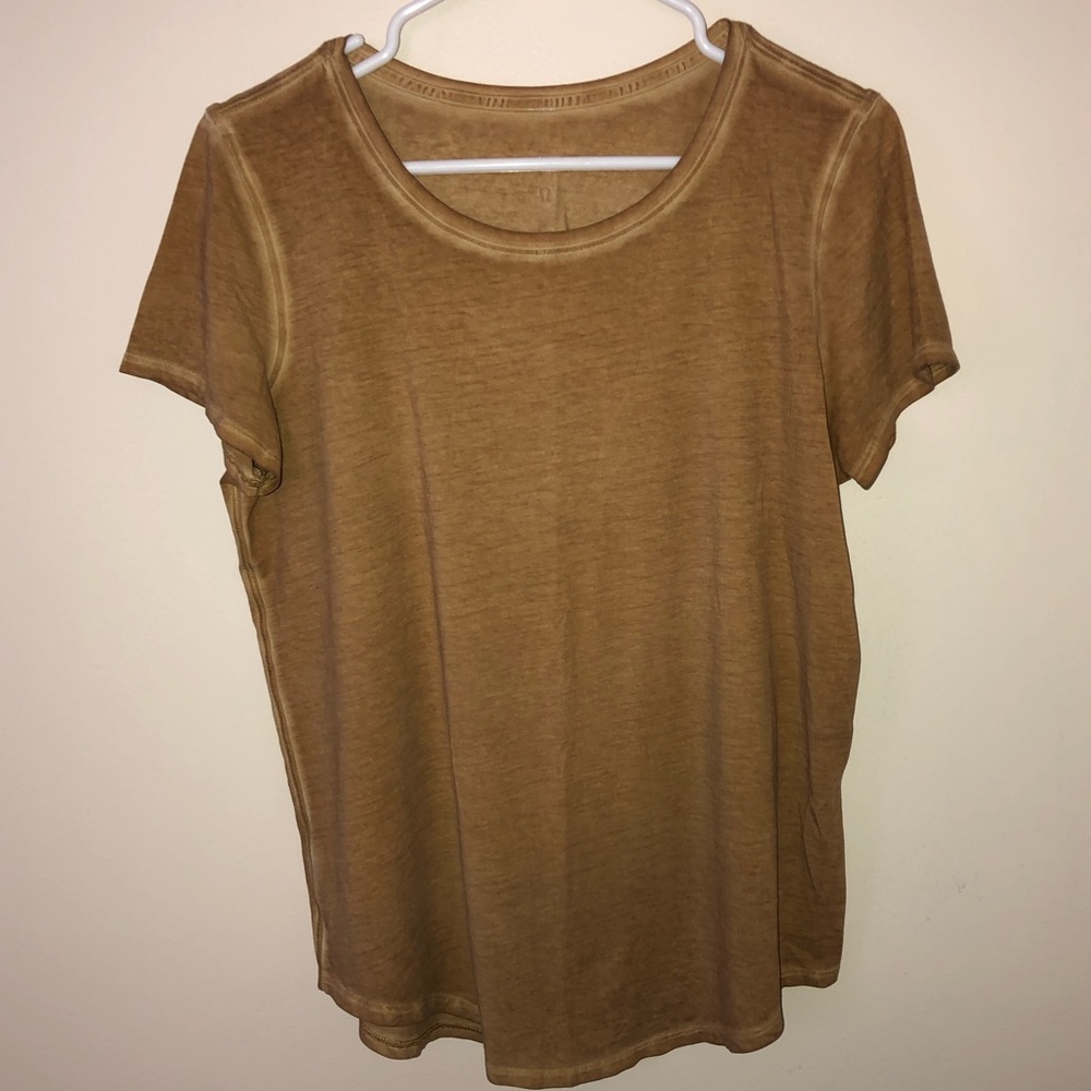 Women’s Lululemon Burnout Mustard Tee
